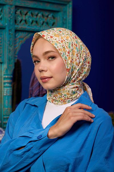 İpekhan Marrakech Συλλεκτικό Μαλακό Κασκόλ Mustard Green 1193-25