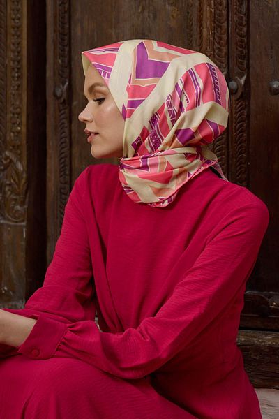 İpekhan Eșarfă moale de colecție Marrakech Soft Pink 1197-14