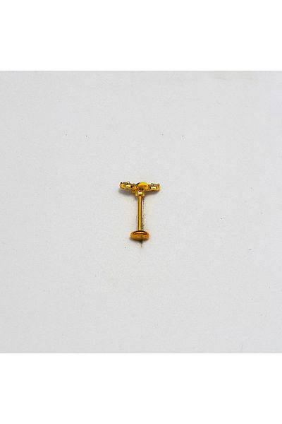 Piercing by Sever Bees Steel Piercing… Gold/Gold Color and Transparent Stone (Targus Helix Conch Flat)