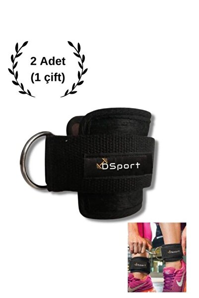 DSport D Ring Fitness Ayak Bileği Ağırlık Çalışma Kemeri Cable Kickback Ayak Bilek Aparatı 2 Adet