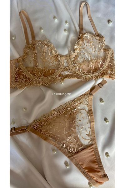 Lessya Σετ δαντελένιο Bralet