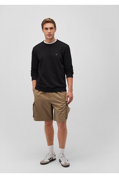 Mavi Μαύρο φούτερ Crew Neck - Basic Model 065751 -900