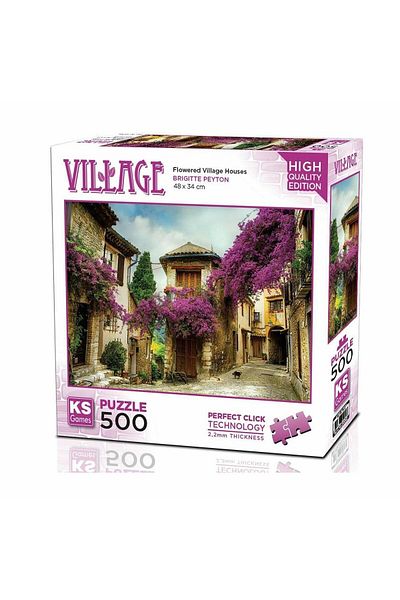 Ks Puzzle Fabbatoys Flowering Village Houses 500 Piece Puzzle