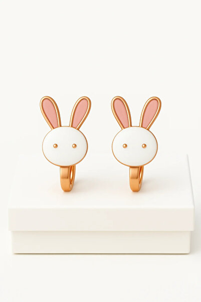 MakeWell Non-Perforated Earrings Ear Heart Design Clip-On Children's Earrings for Children Without Holes