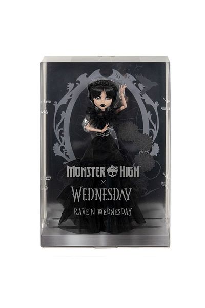 MONSTER HIGH X Wednesday Rave'n Dress Wednesday Doll - HXJ03