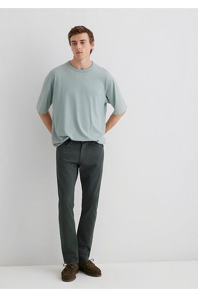 Mavi Jake Mossgrüne Comfort-Gabardine-Hose 0042285644