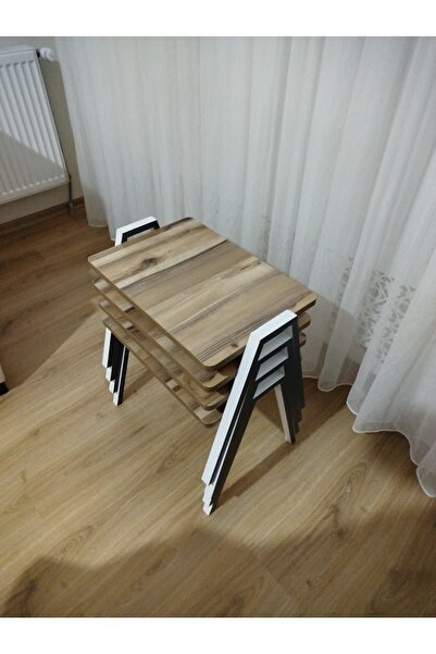 GÜVENÇ Zigon Sehpa 4'lü Tepsi Model