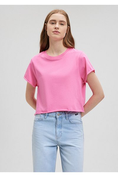 Mavi Pink Basic T-shirt Crop / Short Cut168220-71095