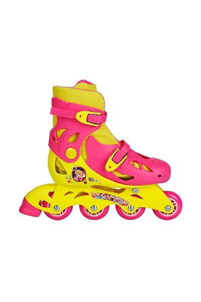 Sunman Girl's Pink Polly Pocket Inline 4 Wheel Skates