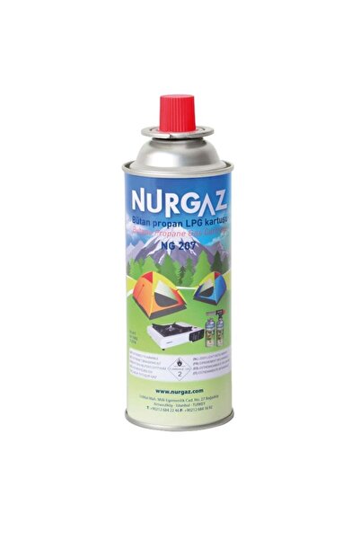 NURGAZ Kamp Ocak Kartuş Tüp Valfli 220gr