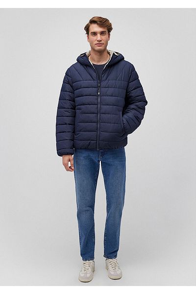 Mavi Double Sided Hooded Navy Blue Puffer Jacket 0110449 -80872