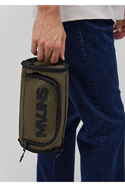 Mavi Mvjns Baskılı Haki El Çantası 0911552-82048