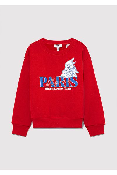 Mavi Bugs Bunny Printed Red Sweatshirt 7S10071-70471