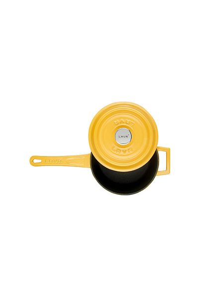 Lava Cast Round Sauce Pot Cast Iron Solid Handle Spring Series Diameter(Ø)16cm