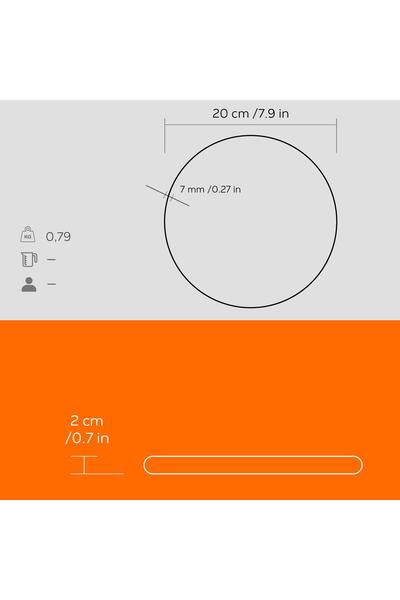 Lava Döküm Demir Nihale Çap(Ø)20cm. - Turuncu