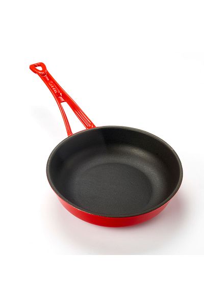 Lava Cast Round Frying Pan Cast Iron Solid Handle Diameter(Ø)24cm