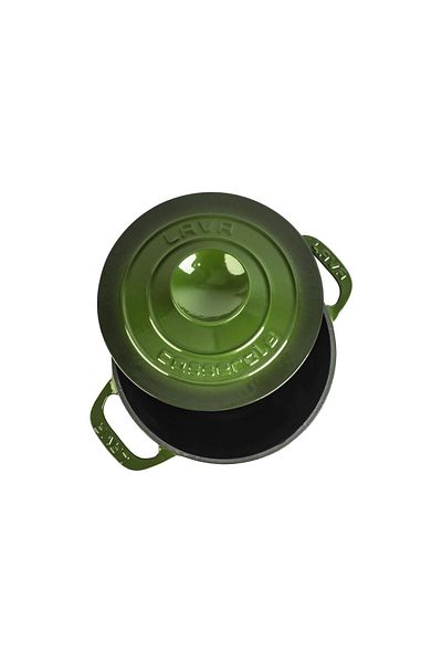 Lava Cast Round Pot Cast Iron Lid Experience Series Diameter(Ø)23cm