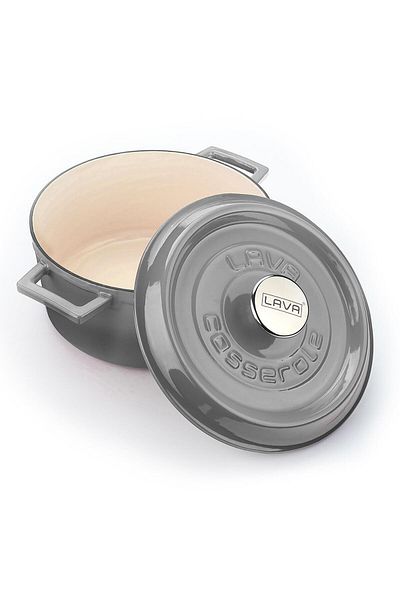 Lava Cast Round Pot Cast Iron Solid Handle Edition Series Diameter(Ø)24cm