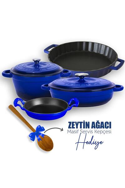 Lava Döküm 4x New Heritage Serisi Döküm Demir Tencere Tava Seti