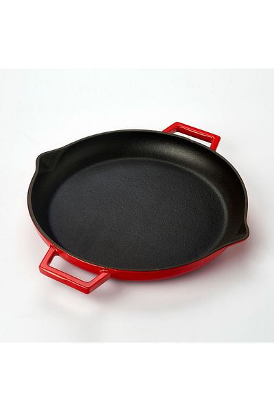 Lava Cast Round Frying Pan Cast Iron Solid Double Handle Diameter(Ø)26cm