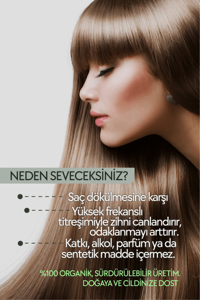 La Rachel Organik Biberiye Suyu – Dökülme Karşıtı & Uzamayı Destekleyici Saç Toniği