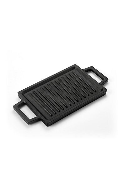 Lava Cast Rectangular Two-Way Grill And Flat Surface Hot Plate Size 22x15cm