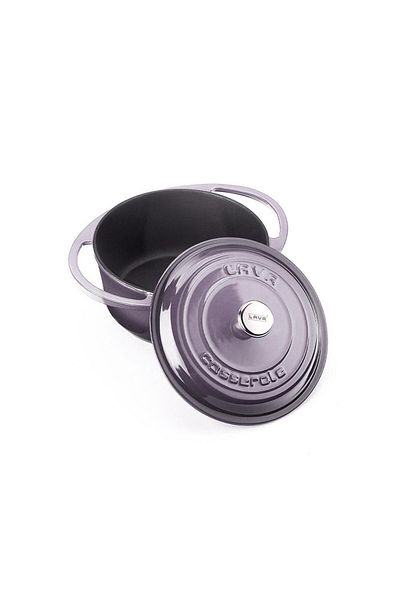 Lava Cast Round Pot Cast Iron Lid Heritage Series Diameter(Ø)20cm