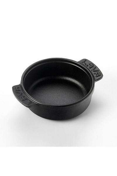 Lava Cast Round Casserole Container Cast Iron Solid Double Handle Diameter(Ø)14cm