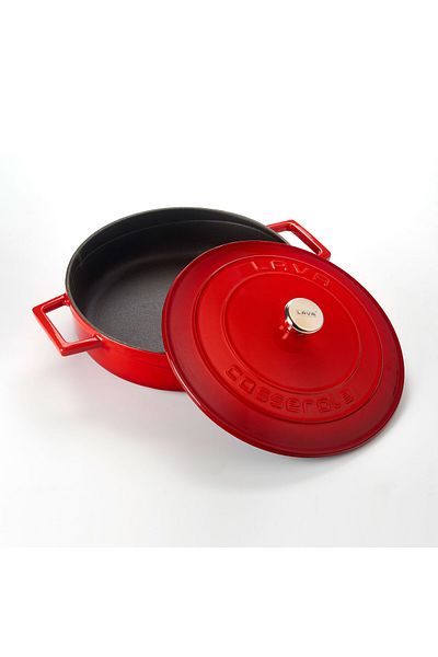 Lava Folk Series Cast Iron Spring Pot - Multi-Purpose, Diameter(Ø)24cm