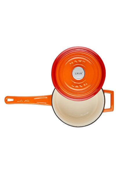 Lava Döküm Yuvarlak Sos Tenceresi Döküm Demir Yekpare Saplı Edition Serisi Çap(ø16cm.