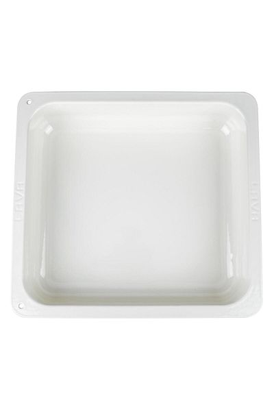 Lava 35X32Cm Rectangular Gastronomy Bathtub - 2/3 Casting Size