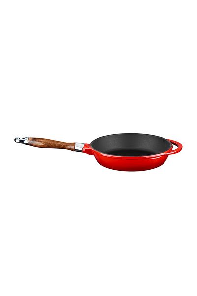Lava Cast Round Frying Pan Cast Iron Detach - Plug in Wooden Handle Diameter(Ø)28cm