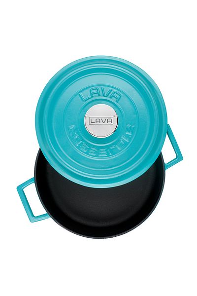 Lava Cast Iron Multi-Purpose Spring Pot with Cast Iron Solid Handle Spring Series Diameter(Ø)24cm