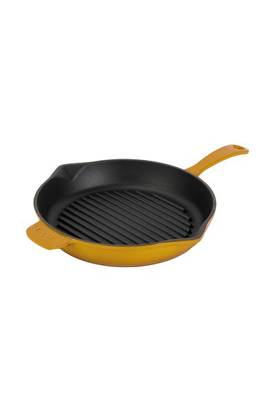 Lava Cast Round Grill Pan Cast Iron Solid Handle Diameter (Ø)28cm.