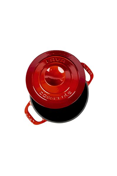 Lava Cast Round Pot Cast Iron Lid Experience Series Diameter(Ø)23cm