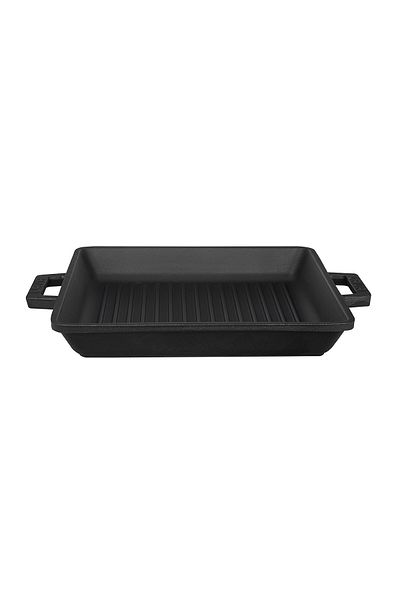 Lava Cast Square Grill Pan Cast Iron Solid Double Handled Dimension 26x26cm.
