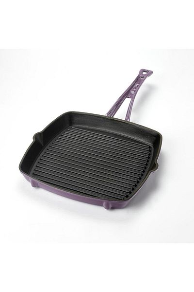 Lava 26x26cm Cast Square Grill - Iron Solid Handle