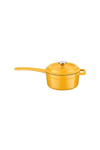 Lava Cast Round Sauce Pot Cast Iron Solid Handle Spring Series Diameter(Ø)16cm