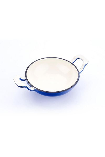 Lava Cast Mini Wok with Solid Handle and Glass Cover Edition Series Diameter(Ø)16cm