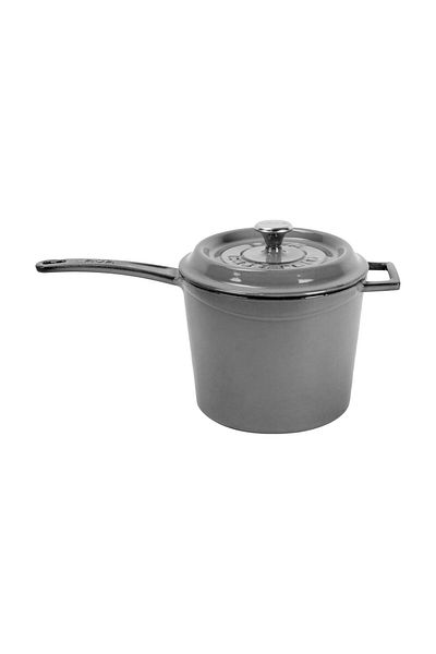 Lava Cast Round Sauce Pot Cast Iron Solid Handle Premium Series Diameter(Ø)18cm