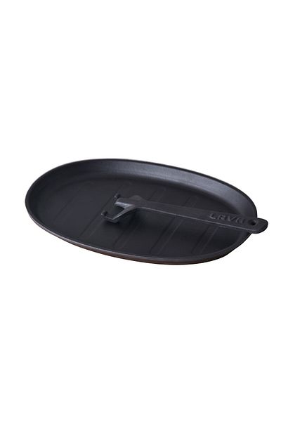 Lava Cast Oval Fajita Plate Size 18x28cm(EXCELLENT PAN HOLDER NOT INCLUDED.)