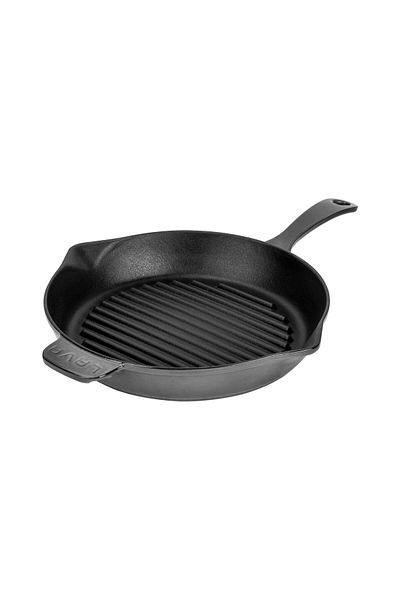 Lava Cast Round Grill Pan Cast Iron Uniform Handle Premium SeriesDiameter(Ø)28cm