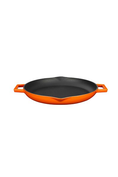 Lava Cast Round Frying Pan Cast Iron Solid Double Handle Diameter(Ø)26cm