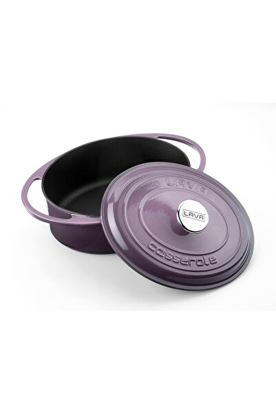 Lava Döküm Oval Tencere Döküm Demir Kapak Heritage Serisi Ölçü 22x28cm.