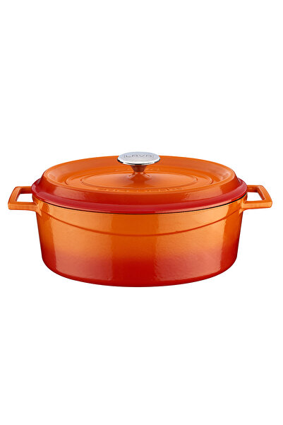 Lava Döküm Oval Tencere. Trendy Serisi Ölçü 23x29cm.