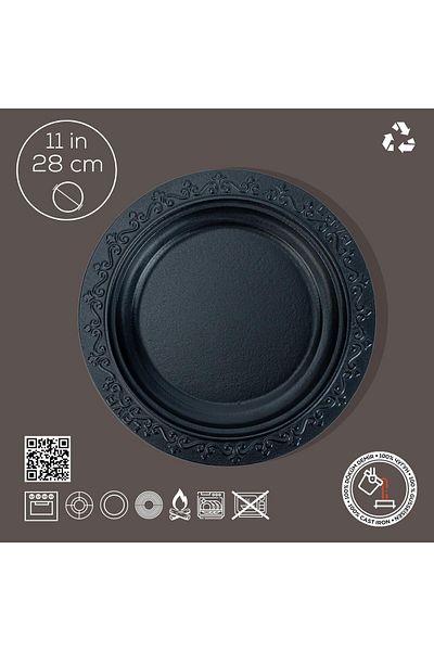 Lava Cast Oval Doner Kebab PlateDiameter(Ø)28cm
