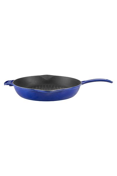 Lava Cast Round Grill Pan Cast Iron Uniform Handle Premium SeriesDiameter(Ø)28cm