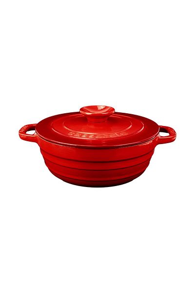 Lava Cast Round Pot Cast Iron Lid Experience Series Diameter(Ø)28cm