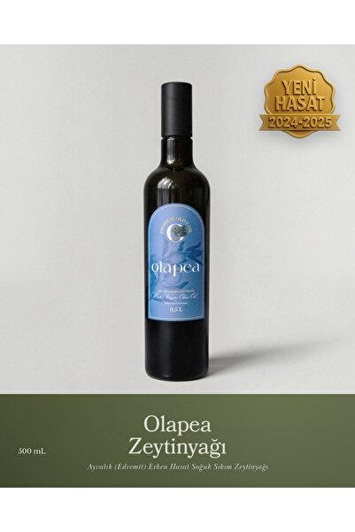 OLAPEA Ayvalık (EDREMİT) Erken Hasat Soğuk Sıkım Zeytinyağı (500ML)