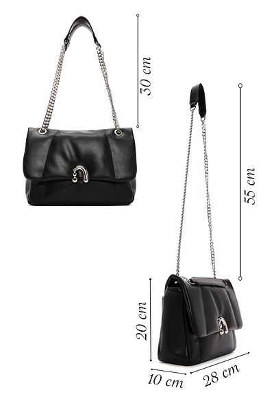 Derimod Women's Black Long Strap Classic Shoulder Bag 25Sbd 260218